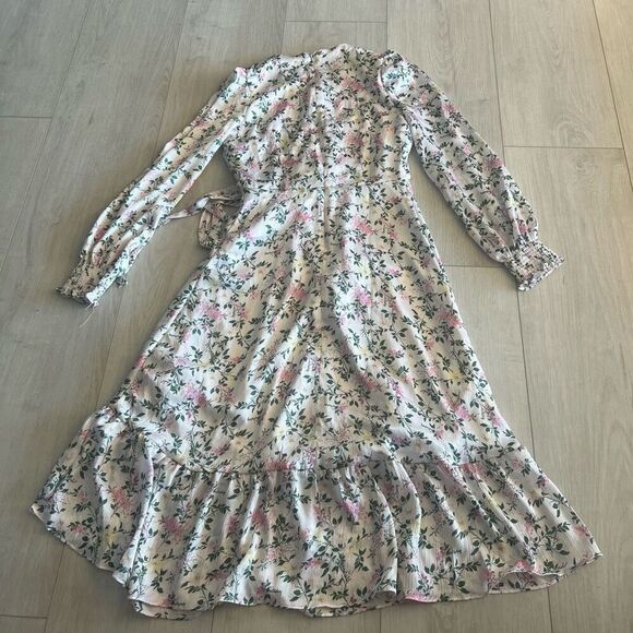 Sage Collective Flowy Ls Floral Print A Line Dres size 2 - Picture 2 of 7
